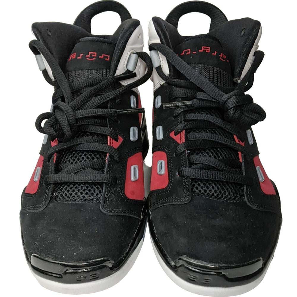 Nike Jordan 6-17-23 5.5Y womens 7 basketball sneaker shoe black white carmine - Picture 3 of 10